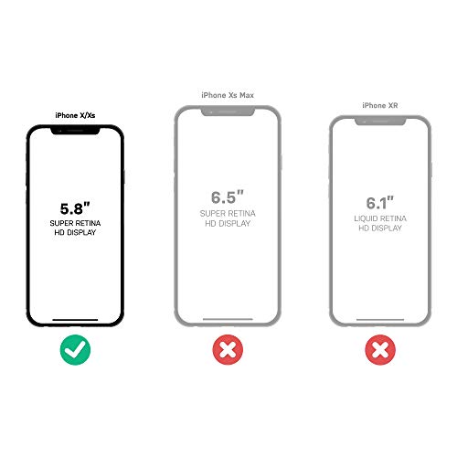 OtterBox IPhone Xs AND IPhone X Symmetry Series Case - CLEAR, Ultra-Sleek, Wireless Charging Compatible, Raised Edges Protect Camera & Screen