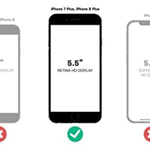 OtterBox IPhone 8 PLUS & IPhone 7 PLUS (ONLY) Defender Series Case - BLACK, Rugged & Durable, with Port Protection, Includes Holster Clip Kickstand