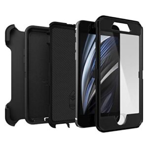 OtterBox IPhone SE 3rd/2nd Gen, IPhone 8/7 (Non-Retail/Ships In Polybag) Defender Series Case - BLACK, Rugged & Durable, With Port Protection, Includes Holster Clip Kickstand