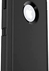 OtterBox IPhone SE 3rd/2nd Gen, IPhone 8/7 (Non-Retail/Ships In Polybag) Defender Series Case - BLACK, Rugged & Durable, With Port Protection, Includes Holster Clip Kickstand