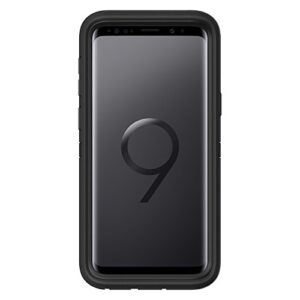 OtterBox Samsung Galaxy S9 Defender Series Case - BLACK, rugged & durable, with port protection, includes holster clip kickstand