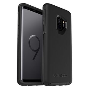otterbox symmetry series case for samsung galaxy s9 -polycarbonate synthetic rubber, retail packaging - black