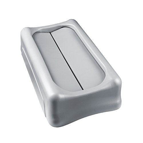 Rubbermaid Commercial RCP 2673-60 GRA RCP267360GY Swing Lid for Slim Jim Waste Container, Gray