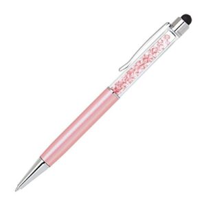 crystal ballpoint & stylus (pink)