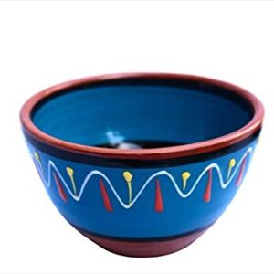 Cactus Canyon Ceramics Spanish Terracotta 5-Piece Small Salsa Bowl Set (European Size), Multicolor