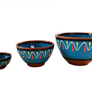 Cactus Canyon Ceramics Spanish Terracotta 5-Piece Small Salsa Bowl Set (European Size), Multicolor