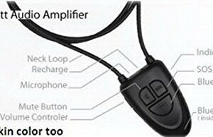 Premium Bluetooth Earpiece Neckloop 3Watt Amplifier Loopset Spy Hidden Invisible Loop Student Cheat Copy School Exams Tests Nano Mini Earphone Magnet Stick Wireless Covert Communication Gadget