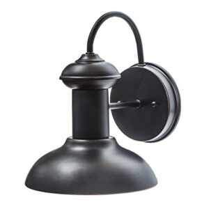 globe electric 40190 martes 1-light indoor/outdoor wall sconce, oil rubbed bronze