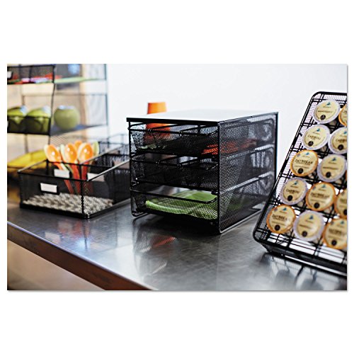 Safco 3275Bl 3 Drawer Hospitality Organizer 7 Compartments 11 1/2W X 8 1/4D X 8 1/4H Bk