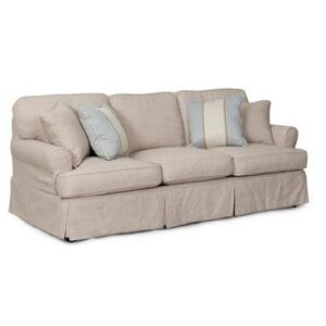 sunset trading horizon slipcovered sofa, 88", linen
