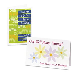 AVERY 3265 Greeting Cards, Inkjet, 5-1/2-Inch X8-1/2-Inch, 20/Bx, Matte White