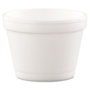dart 4j6 bowl containers foam 4oz white 1000/carton
