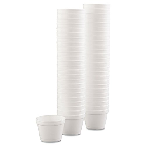 DART 4J6 Bowl Containers Foam 4oz White 1000/Carton