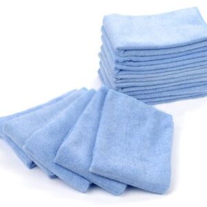 Mr.Towels Premium Microfiber Cleaning Towel 16" x 16" - Blue (Pack of 24)