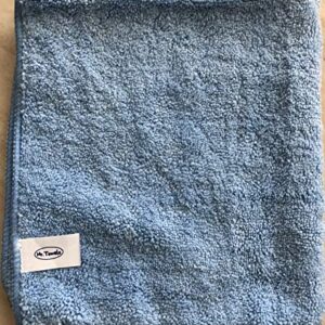 Mr.Towels Premium Microfiber Cleaning Towel 16" x 16" - Blue (Pack of 24)