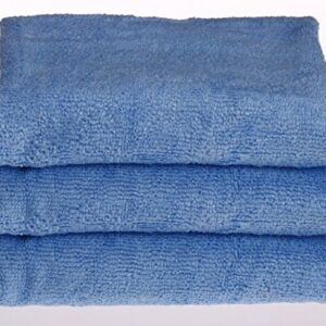 Mr.Towels Premium Microfiber Cleaning Towel 16" x 16" - Blue (Pack of 24)