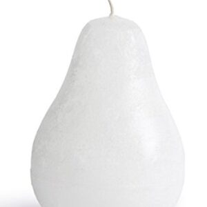 Vance Kitira White Pear Shaped Timber Candle