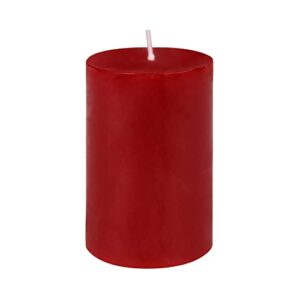 2" diameter x 3" h red pillar candle