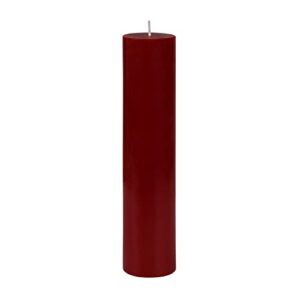 2 x 9 red pillar candle