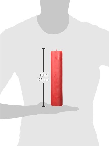 2 x 9 Red Pillar Candle