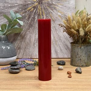 2 x 9 Red Pillar Candle