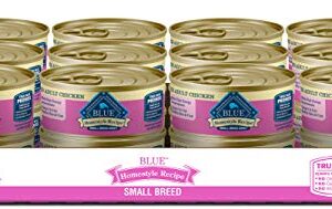 Blue Buffalo Homestyle Recipe Natural Adult Small Breed Wet Dog Food, Chicken 5.5-oz can (Pack of 24)