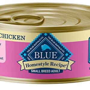 Blue Buffalo Homestyle Recipe Natural Adult Small Breed Wet Dog Food, Chicken 5.5-oz can (Pack of 24)