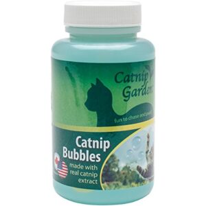 multipet catnip garden bubbles toy, 5 oz