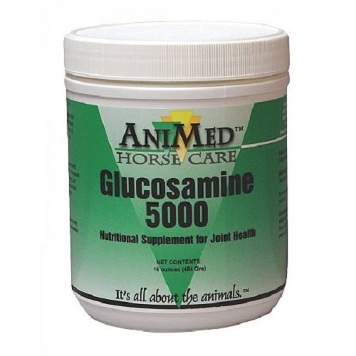 ANIMED 1 lb Glucosamine 5000 Equine Supplement Helps Maintain Healthy Cartilage and Joint Function and Flexibility