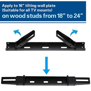 MD Mounting Dream MD5231 TV Wall Mount Extended Bracket For 16” Wall plate, Fitting 18” - 24” Wood Stud, Max Loading Capacity of 154 LB