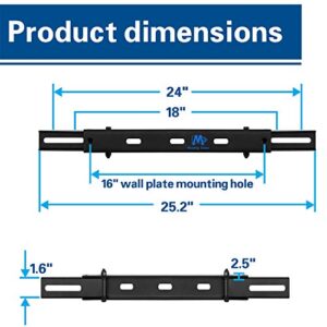 MD Mounting Dream MD5231 TV Wall Mount Extended Bracket For 16” Wall plate, Fitting 18” - 24” Wood Stud, Max Loading Capacity of 154 LB