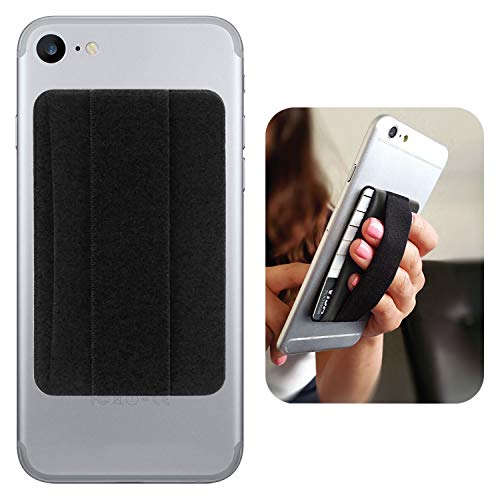 Cellet EZStick Self Adhesive Slim ID and Credit Card Holder Stick-On Phone Wallet and Holding Strap Compatible with Phone 11/11 Pro Xr Xs/Max X 8/Plus Note 10 9 Galaxy S10/Plus 5G S9 S8 Pixel 3 XL