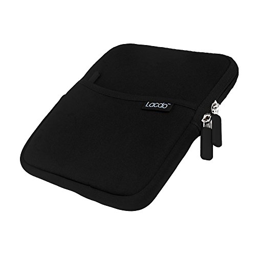 Lacdo Shockproof External USB CD DVD Writer Blu-Ray & External Hard Drive Neoprene Protective Storage Carrying Sleeve Case Pouch Bag With Extra Storage Pocket for Apple MD564ZM/A USB 2.0 SuperDrive / Apple Magic Trackpad / SAMSUNG SE-208GB SE-208DB SE-218
