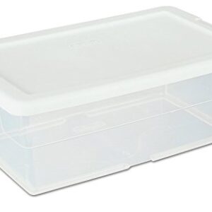 Sterilite Storage Box 13.5" X 8.3" X 4.8", 6 Qt. Clear - Pack of 6