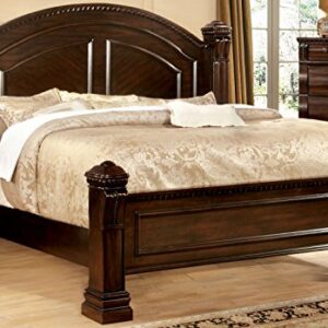 Furniture of America Lexington Low-Poster Bed, Eastern King, Cherry