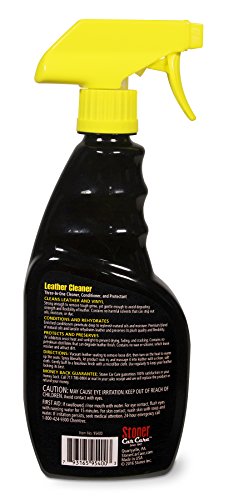 Stoner Car Care 95400 Leather Cleaner and Conditioner for 3-in-1 Car Interior Cleaner to Rehydrate Protect and Preserve Leather Surfaces, Pack of 1