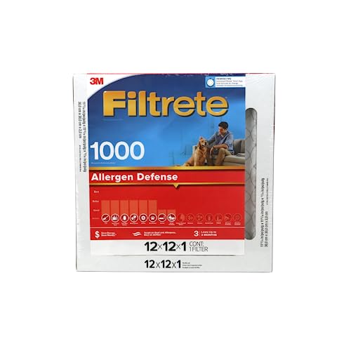 12x12x1, Filtrete Micro Allergen Air Filter, MERV 11, by 3m