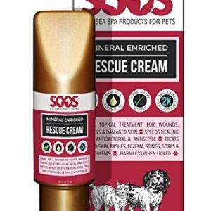 Soos Pets Natural Dead Sea Mineral Enriched Rescue Cream, 50 mL/1.69 oz.