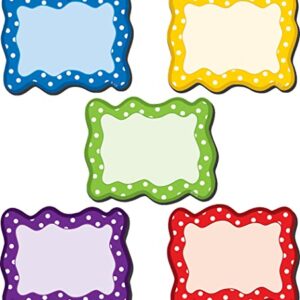 Teacher Created Resources Polka Dots Blank Cards Decorative Magnet, 0.10" x 2.50" x 3", Multicolor, 18 per Set