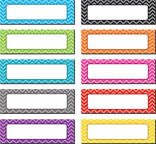 Teacher Created Resources Chevron Labels Magnet Accents 0.10" x 4.50" x 1.50"