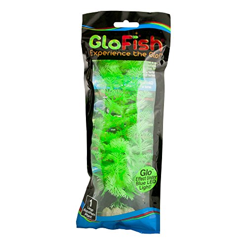 GloFish 77372 Plant for Aquarium Decoration, Fluorescent Green,Large