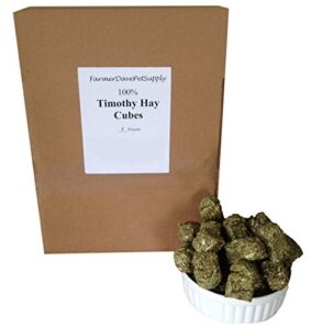 farmerdavepetsupply 5 lb, timothy hay mini cubes for pets