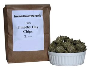 3 pounds premium timothy hay chips for pets