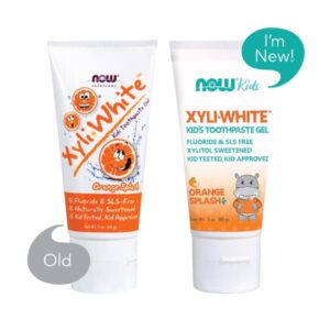 NOW Solutions, Xyliwhite™ Toothpaste Gel for Kids, Orange Splash Flavor, Kid Approved! 3-Ounce, packaging may vary