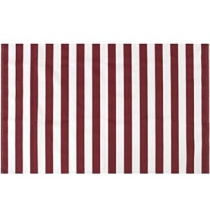 stripe canvas awning fabric waterproof outdoor fabric 60" burgundy/white (5 yards)