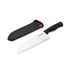 Farberware EdgeKeeper Santoko Knife, 7-inch Santoku, Stainless Steel