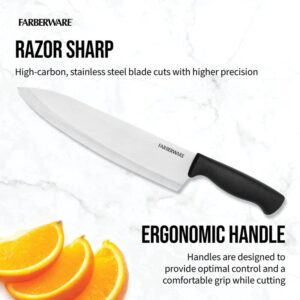 Farberware EdgeKeeper Chef's Knife, 8-inch, Black