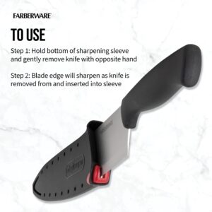 Farberware 5158146 EdgeKeeper Utility Knife, 4.5-Inch, Black