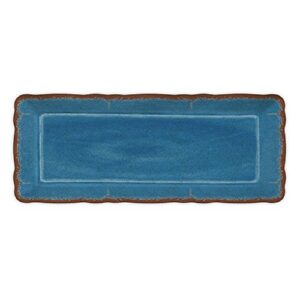 le cadeaux antiqua baguette tray, blue