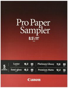 canon pro paper samples pack 8657b012